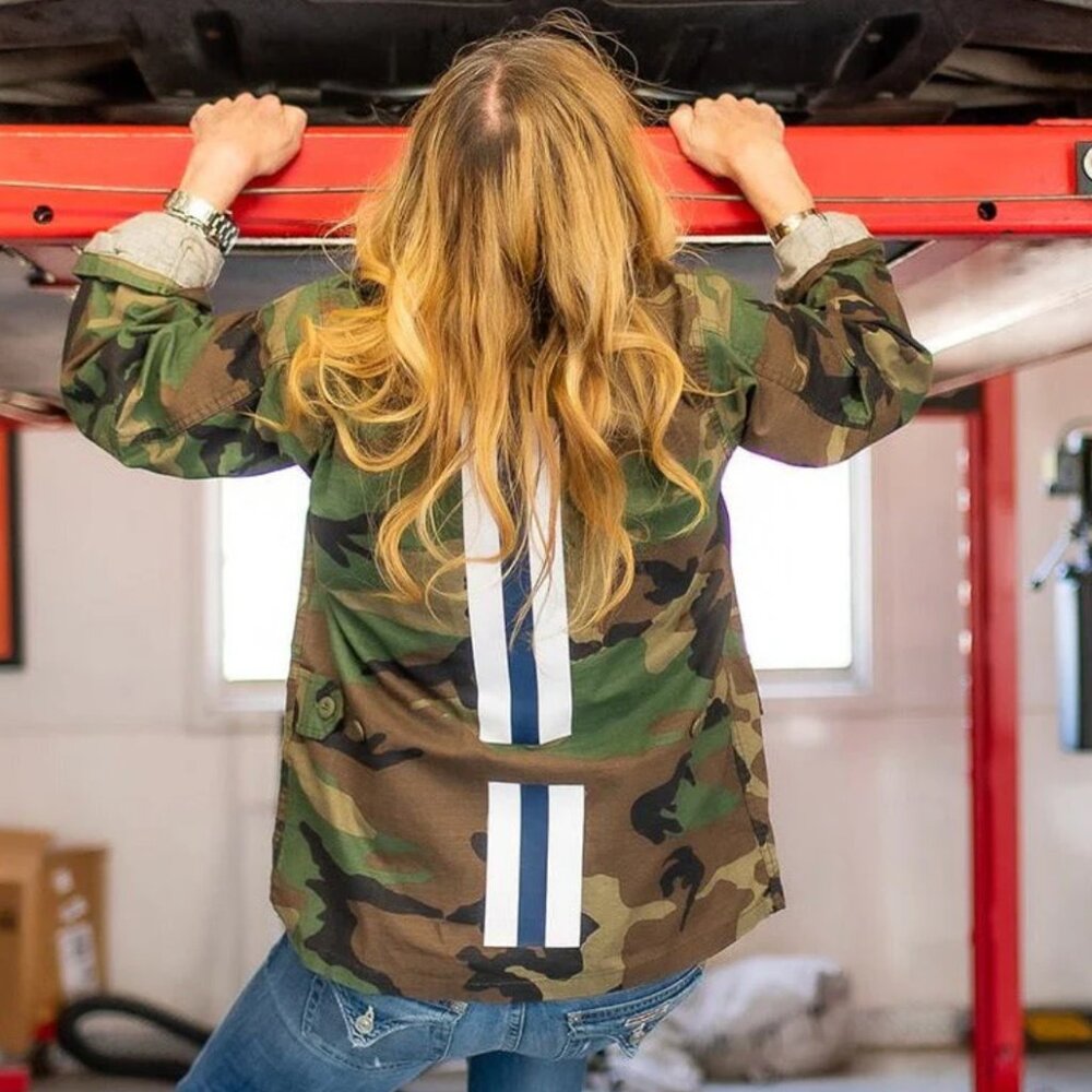 Custom Stripe Army Jacket - Picture 2 of 2